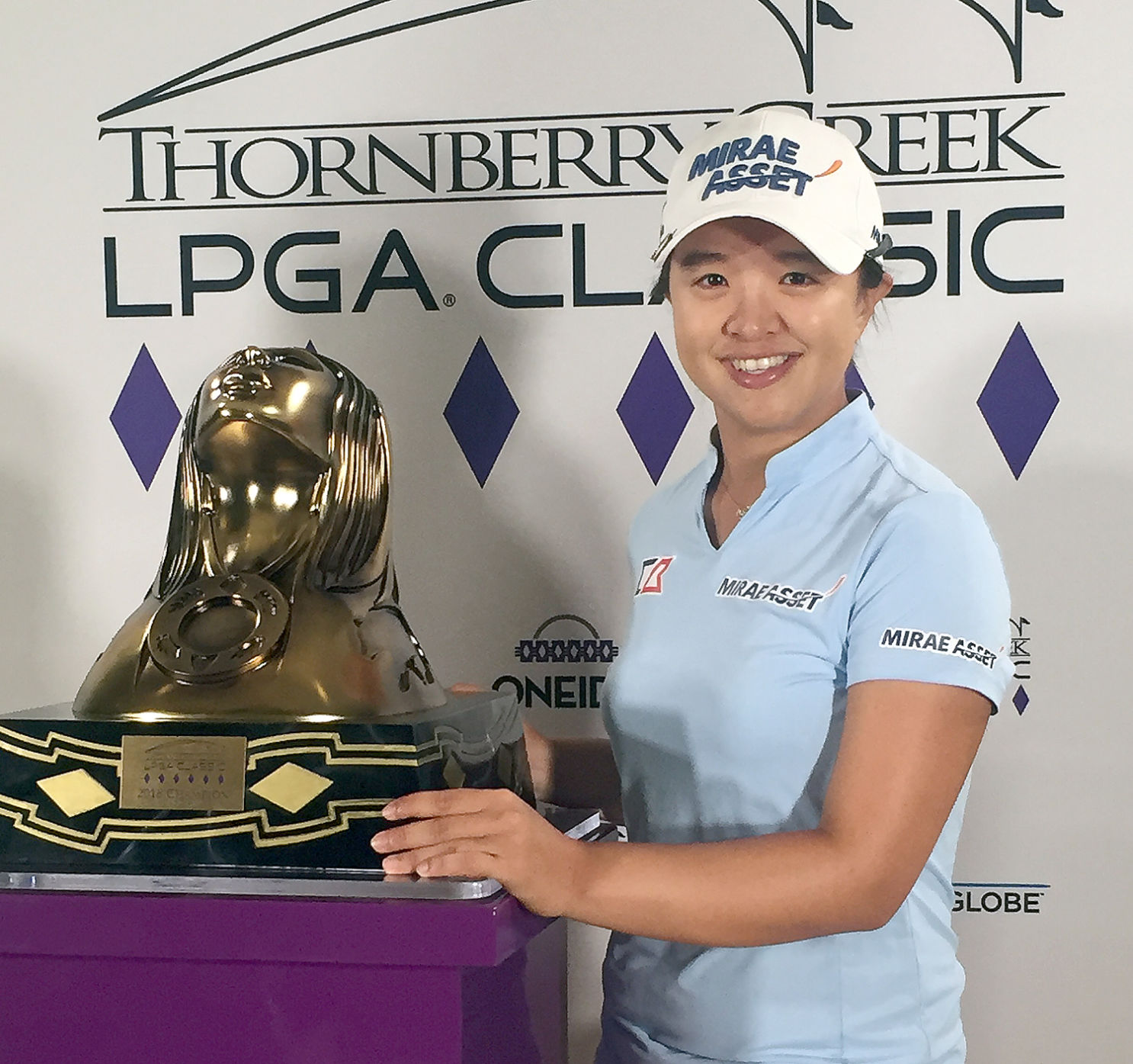 Sei Young Kim with Thornberry media day